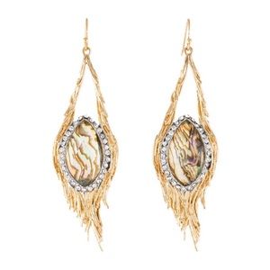 Alexis Bittar Maldivian Crystal Feather Earrings